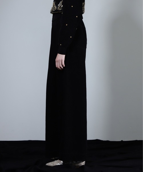 mici（ミチ）の「(mici)スーパーワイドコーデュロイパンツ（その他パンツ・レディース・ブラック/ワインレッド・SMALL/MEDIUM）」の7枚目の写真