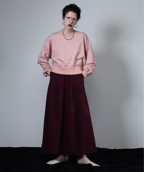 mici（ミチ）の「(mici)スーパーワイドコーデュロイパンツ（その他パンツ・レディース・ブラック/ワインレッド・SMALL/MEDIUM）」の12枚目の写真