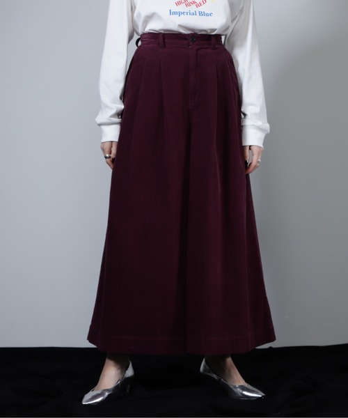 mici（ミチ）の「(mici)スーパーワイドコーデュロイパンツ（その他パンツ・レディース・ブラック/ワインレッド・SMALL/MEDIUM）」の16枚目の写真