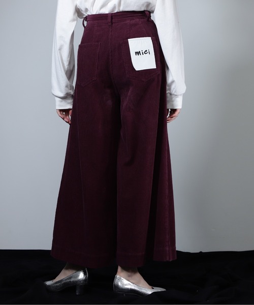 mici（ミチ）の「(mici)スーパーワイドコーデュロイパンツ（その他パンツ・レディース・ブラック/ワインレッド・SMALL/MEDIUM）」の18枚目の写真