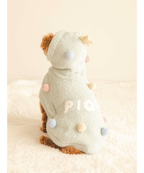 gelato pique（ジェラートピケ）の「【HOLIDAY】【CAT&DOG】ベビモコケープ（ペットウェア・レディース・グリーン/レッド・SMALL/MEDIUM/LARGE）」の15枚目の写真