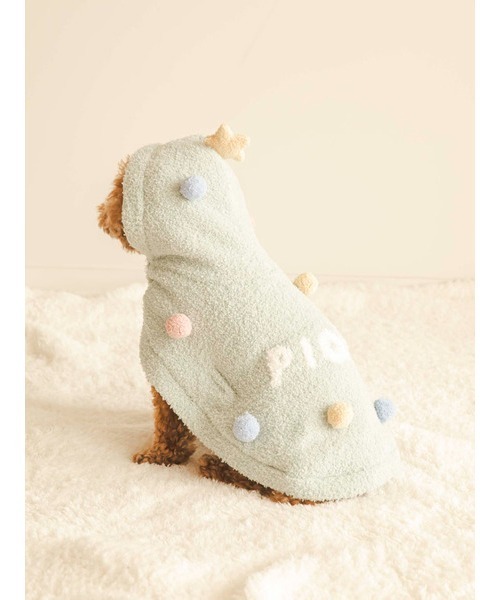 gelato pique（ジェラートピケ）の「【HOLIDAY】【CAT&DOG】ベビモコケープ（ペットウェア・レディース・グリーン/レッド・SMALL/MEDIUM/LARGE）」の16枚目の写真