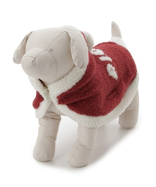 gelato pique（ジェラートピケ）の「【HOLIDAY】【CAT&DOG】ベビモコケープ（ペットウェア・レディース・グリーン/レッド・SMALL/MEDIUM/LARGE）」の4枚目の写真