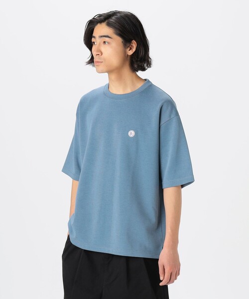 セール】ダブルフェイス ワッペン クルーネック Tシャツ（T