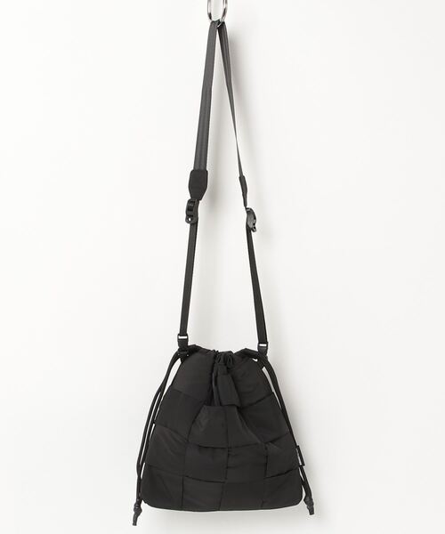 【ADAMPATEK】braided polyester drawstring bag/編み込みナイロン巾着バッグ（ハンドバッグ）｜ADAM PATEK（アダムパテック）