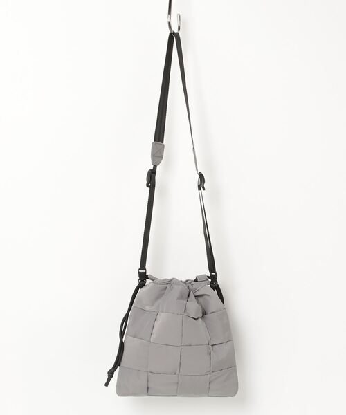 【ADAMPATEK】braided polyester drawstring bag/編み込みナイロン巾着バッグ（ハンドバッグ）｜ADAM PATEK（アダムパテック）