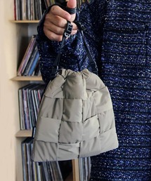 ADAM PATEK（アダムパテック）の「【ADAMPATEK】braided polyester drawstring bag/編み込みナイロン巾着バッグ（ハンドバッグ）」
