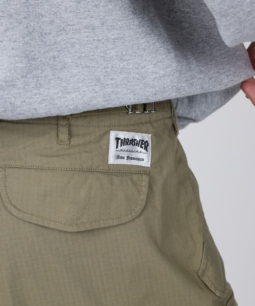 【セール】【THRASHER】CNリップストレッチ M-65 カーゴパンツ（カーゴパンツ）｜THRASHER（スラッシャー）