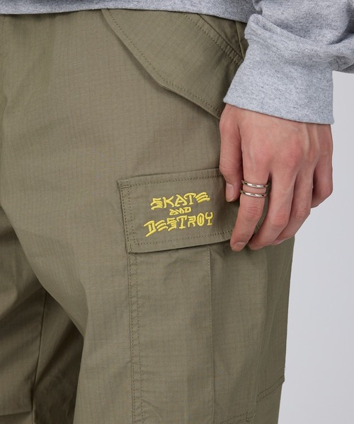 【セール】【THRASHER】CNリップストレッチ M-65 カーゴパンツ（カーゴパンツ）｜THRASHER（スラッシャー）