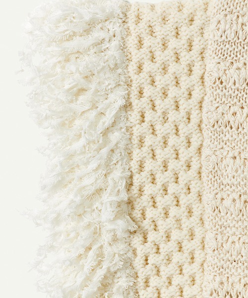 Patchwork Fringe Top（ベスト）｜leinwande（ラインヴァンド