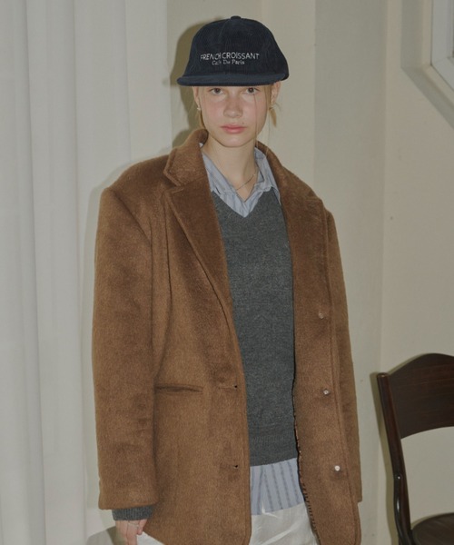 GIUNON（ジウノン）の「embroidery corduroy cap / エンブロイダリーコーデュロイキャップ（キャップ・レディース・ネイビー/レッド/アイボリー・FREE）」の17枚目の写真