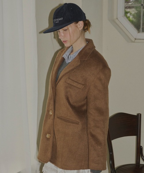 GIUNON（ジウノン）の「embroidery corduroy cap / エンブロイダリーコーデュロイキャップ（キャップ・レディース・ネイビー/レッド/アイボリー・FREE）」の16枚目の写真