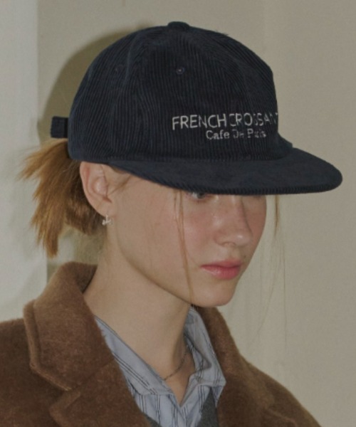 GIUNON（ジウノン）の「embroidery corduroy cap / エンブロイダリーコーデュロイキャップ（キャップ・レディース・ネイビー/レッド/アイボリー・FREE）」の20枚目の写真