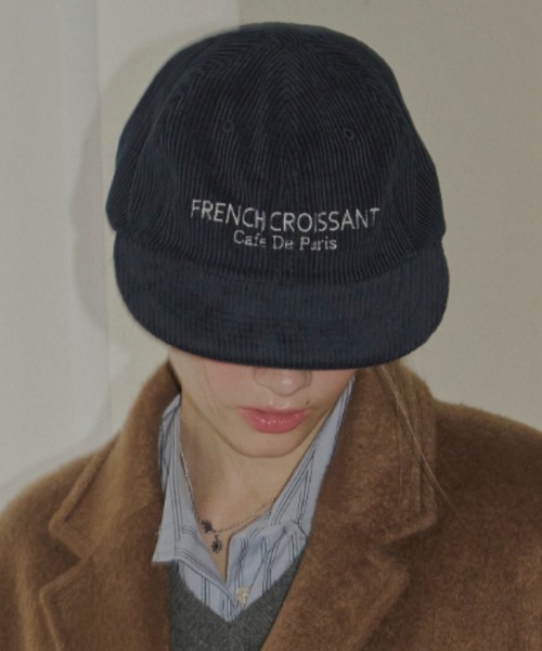 GIUNON（ジウノン）の「embroidery corduroy cap / エンブロイダリーコーデュロイキャップ（キャップ・レディース・ネイビー/レッド/アイボリー・FREE）」の12枚目の写真