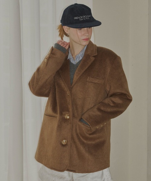 GIUNON（ジウノン）の「embroidery corduroy cap / エンブロイダリーコーデュロイキャップ（キャップ・レディース・ネイビー/レッド/アイボリー・FREE）」の18枚目の写真