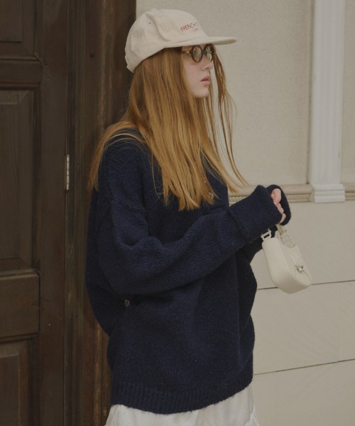 GIUNON（ジウノン）の「embroidery corduroy cap / エンブロイダリーコーデュロイキャップ（キャップ・レディース・ネイビー/レッド/アイボリー・FREE）」の10枚目の写真