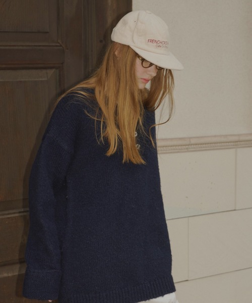 GIUNON（ジウノン）の「embroidery corduroy cap / エンブロイダリーコーデュロイキャップ（キャップ・レディース・ネイビー/レッド/アイボリー・FREE）」の6枚目の写真