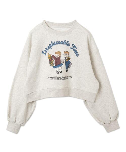 WEGO（ウィゴー）の「WEGO/イラストプルオーバースウェット（スウェット・レディース・アイボリー/ライトグレー・FREE）」の14枚目の写真