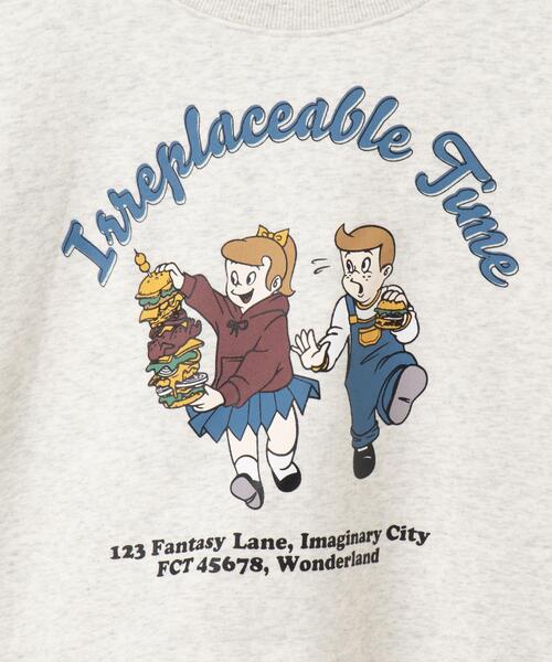 WEGO（ウィゴー）の「WEGO/イラストプルオーバースウェット（スウェット・レディース・アイボリー/ライトグレー・FREE）」の17枚目の写真