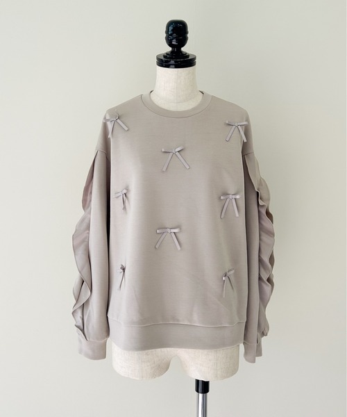 【セール】リボンフリルスリーブプルオーバー（Tシャツ/カットソー）｜Virca（ヴィルカ）
