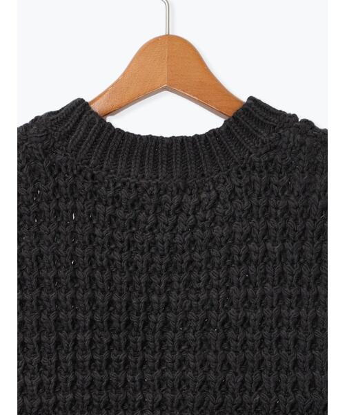 Lugnoncure（ルノンキュール）の「フリンジニットベスト（ニット/セーター・レディース・モカ/チャコールグレー/オフホワイト・F）」の20枚目の写真