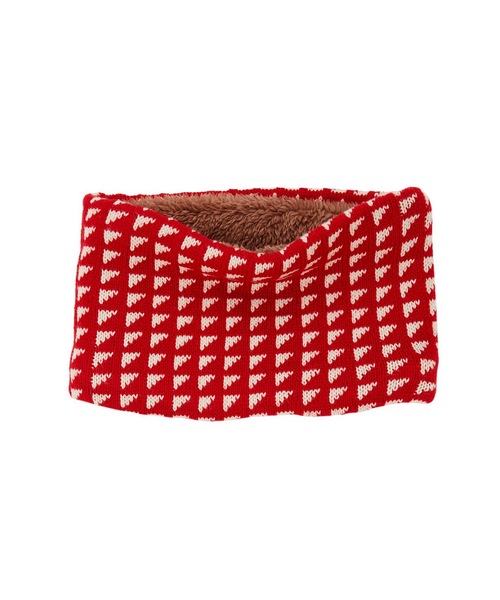 Ocean&Ground（オーシャン&グラウンド）の「ニット裏ボアマルチパターンネックウォーマー(110cm～おとな)（ネックウォーマー/スヌード・キッズ・ブラック/アイボリー/ライトグレー/ピンク/レッド・FREE）」の5枚目の写真