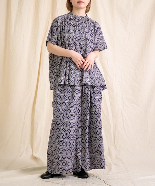 ブロカント Brocante/シャツ ブラウス/インドプリント(パターン) フロンセシャツ/36-0323X/レディース【正規取扱】 ブロカント Brocante/インドプリント(パターン) フロンセシャツ
