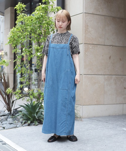 Brocante（ブロカント）の「[Brocante / ブロカント] インドプリント(パターン) フロンセシャツ（シャツ/ブラウス・レディース・ブルー系その他/ブラック系その他・2）」の22枚目の写真