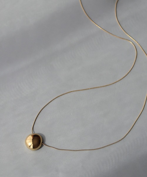 金属アレルギー対応「ieLS」ステンレス サークルトップロングネックレス（ネックレス）｜ieLS（イエルズ）