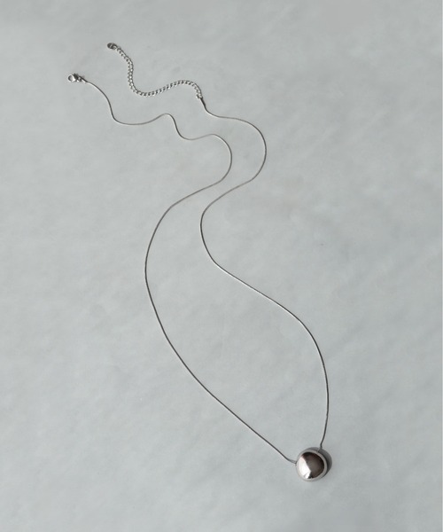 金属アレルギー対応「ieLS」ステンレス サークルトップロングネックレス（ネックレス）｜ieLS（イエルズ）