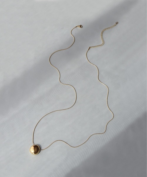 金属アレルギー対応「ieLS」ステンレス サークルトップロングネックレス（ネックレス）｜ieLS（イエルズ）