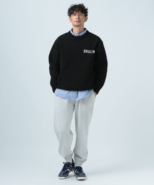 BAYFLOW（ベイフロー）の「[豊富なカラー展開♪]HAPPYニットプルオーバー（ニット/セーター・メンズ・ブラック/ピンク/ホワイト/グリーン/ブラウン/ネイビー/イエロー/オレンジ/ピンク系その他/ベージュ系その他/ホワイト系その他・LARGE/MEDIUM/SMALL）」の14枚目の写真