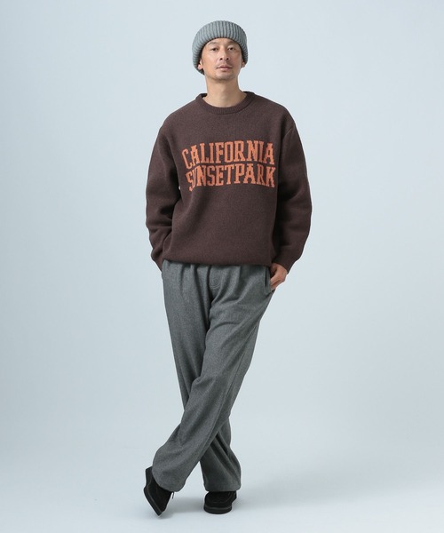 BAYFLOW（ベイフロー）の「[豊富なカラー展開♪]HAPPYニットプルオーバー（ニット/セーター・メンズ・ブラック/ピンク/ホワイト/グリーン/ブラウン/ネイビー/イエロー/オレンジ/ピンク系その他/ベージュ系その他/ホワイト系その他・LARGE/MEDIUM/SMALL）」の19枚目の写真