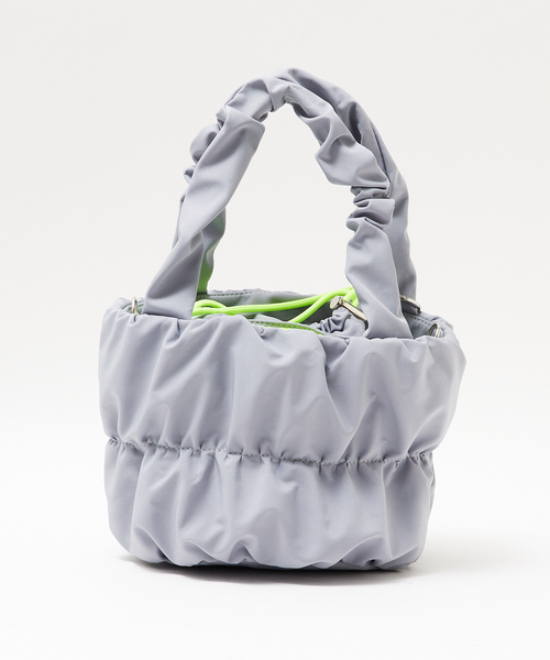 cheek(BAG)(チーク)の「【cheek/チーク】2WAY ギャザー キンチャクトートバッグ(ショルダーバッグ・レディース・グレー/ブラック/ブルー/パープル・フリー)」の11枚目の写真