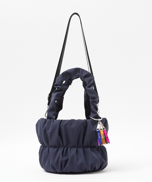 cheek(BAG)(チーク)の「【cheek/チーク】2WAY ギャザー キンチャクトートバッグ(ショルダーバッグ・レディース・グレー/ブラック/ブルー/パープル・フリー)」の20枚目の写真