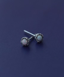 【silver925】ミニマムオパールピアス