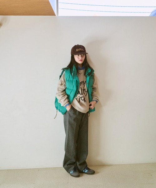 common gull products.（コモンガルプロダクツ）の「ゆきん子バラクラバセットニット（ニット/セーター・レディース・アイボリー/グレー系/レッド系/ブルー系・LARGE/MEDIUM）」の5枚目の写真