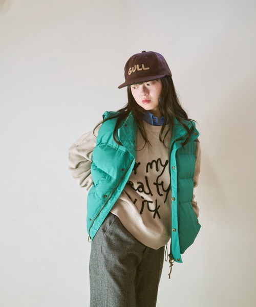 common gull products.（コモンガルプロダクツ）の「ゆきん子バラクラバセットニット（ニット/セーター・レディース・アイボリー/グレー系/レッド系/ブルー系・LARGE/MEDIUM）」の8枚目の写真