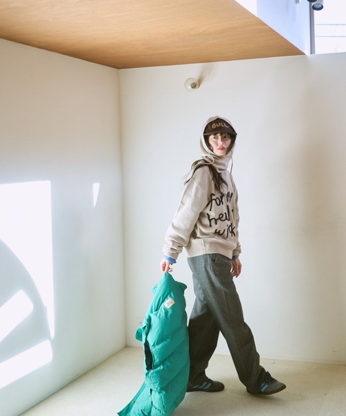 common gull products.（コモンガルプロダクツ）の「ゆきん子バラクラバセットニット（ニット/セーター・レディース・アイボリー/グレー系/レッド系/ブルー系・LARGE/MEDIUM）」の12枚目の写真