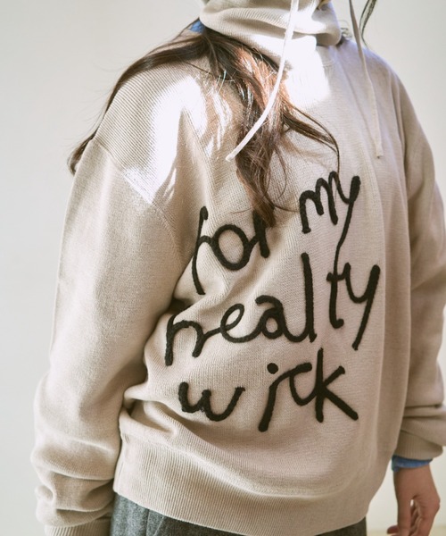 common gull products.（コモンガルプロダクツ）の「ゆきん子バラクラバセットニット（ニット/セーター・レディース・アイボリー/グレー系/レッド系/ブルー系・LARGE/MEDIUM）」の16枚目の写真