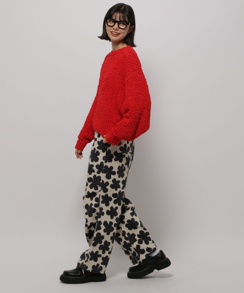 niko and...（ニコアンド）の「プリントコーデュロイスノーパンツ（その他パンツ・レディース・ナチュラル/ホワイト/チャコール/ブラウン・FREE）」の6枚目の写真