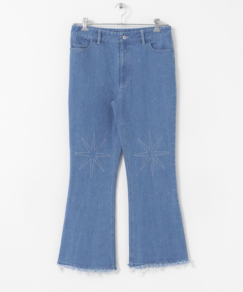 SENSE OF PLACE by URBAN RESEARCH（センスオブプレイスバイアーバンリサーチ）の「『別注』SHUHEI KOKI×SENSE OF PLACE　フレアデニム（デニムパンツ・メンズ・ブラック/インディゴブルー・LARGE/MEDIUM）」の22枚目の写真