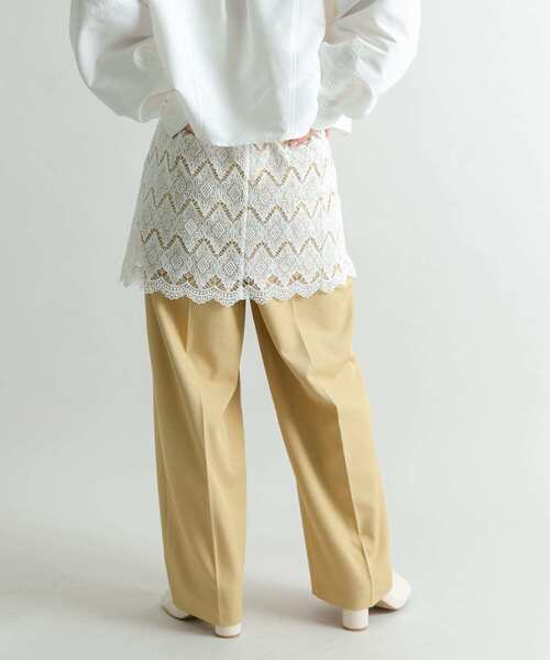 KBF（ケイビーエフ）の「レースレイヤードパンツ（その他パンツ・レディース・ブラウン/ベージュ系その他・ONE）」の13枚目の写真
