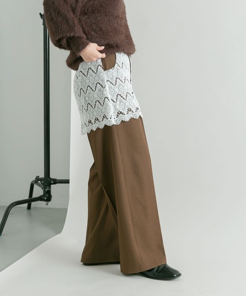 KBF（ケイビーエフ）の「レースレイヤードパンツ（その他パンツ・レディース・ブラウン/ベージュ系その他・ONE）」の19枚目の写真