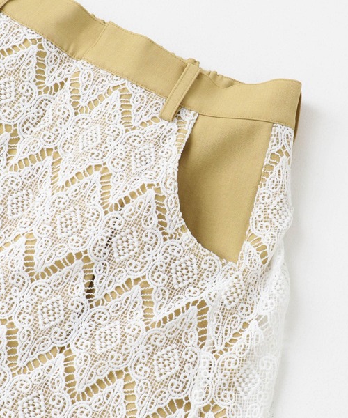 KBF（ケイビーエフ）の「レースレイヤードパンツ（その他パンツ・レディース・ブラウン/ベージュ系その他・ONE）」の7枚目の写真