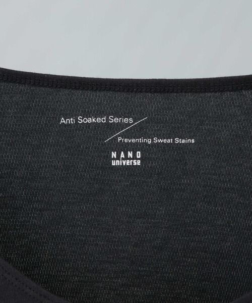 NANO universe（ナノユニバース）の「Anti Soaked(R)Plus インナーTシャツ 長袖（Tシャツ/カットソー・メンズ・ホワイト/ブラック・L/M/S）」の5枚目の写真