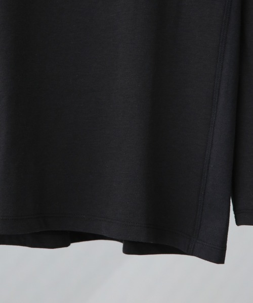 NANO universe（ナノユニバース）の「Anti Soaked(R)Plus インナーTシャツ 長袖（Tシャツ/カットソー・メンズ・ホワイト/ブラック・L/M/S）」の6枚目の写真