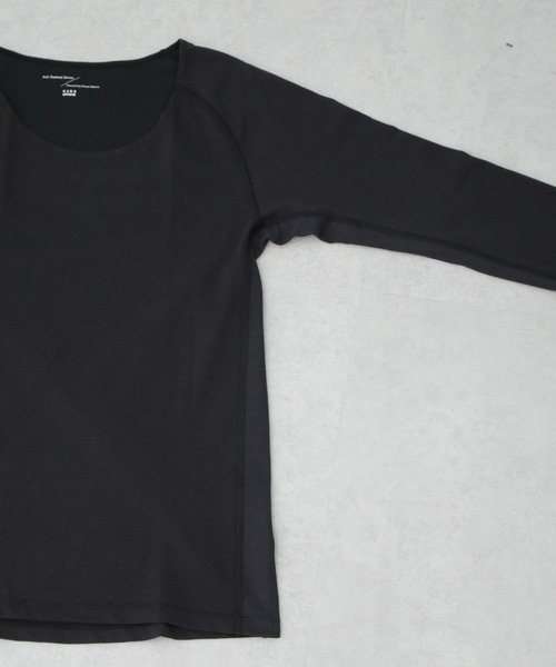 NANO universe（ナノユニバース）の「Anti Soaked(R)Plus インナーTシャツ 長袖（Tシャツ/カットソー・メンズ・ホワイト/ブラック・L/M/S）」の8枚目の写真
