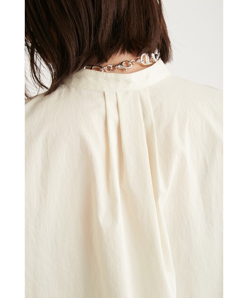 emmi（エミ）の「イージーケアシアーショートシャツ（シャツ/ブラウス・レディース・ベージュ/オレンジ/クリーム・FREE）」の12枚目の写真