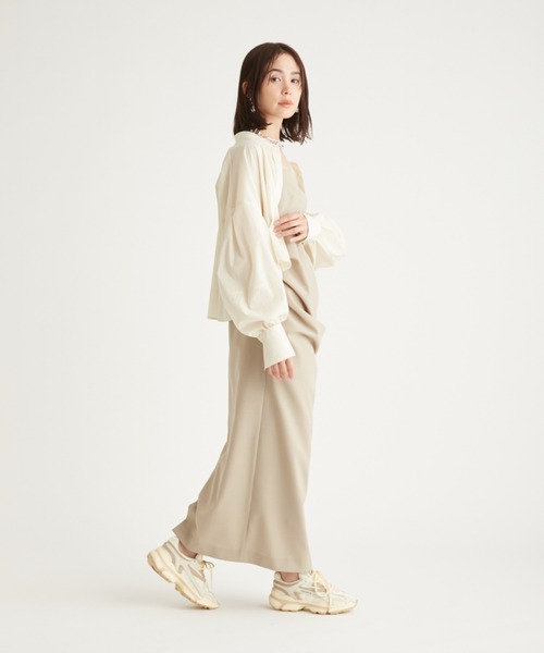 emmi（エミ）の「イージーケアシアーショートシャツ（シャツ/ブラウス・レディース・ベージュ/オレンジ/クリーム・FREE）」の15枚目の写真